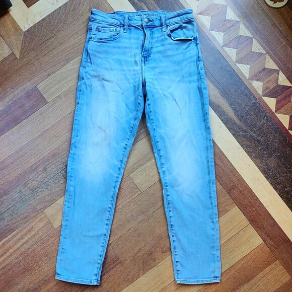 American Eagle Outfitters Light Wash "Athletic" Straight Leg Jeans Size 30x30 - Picture 2 of 16